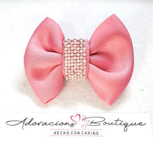 Load image into Gallery viewer, Dark Pink Bling Bow or Headband