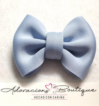 Load image into Gallery viewer, Light Blue Bling Bow or Headband