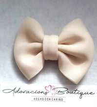 Load image into Gallery viewer, Beige Bling Bow & Headband