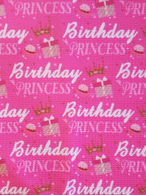 Load image into Gallery viewer, Birthday Princess Bow, Birthday Bow, Princess Bow, Customized Baby Girl Headbands, Head Wraps and Bows