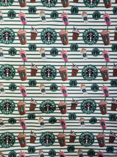 Load image into Gallery viewer, Starbucks Stripes Girl Bows, Customized Baby Girl Headbands, Head Wraps and Bows