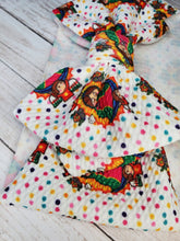 Load image into Gallery viewer, Virgen Mary Baby Girl Hair Bow. Virgencita Bows Head Wraps Headbanda