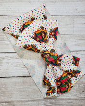 Load image into Gallery viewer, Virgen Mary Baby Girl Hair Bow. Virgencita Bows Head Wraps Headbanda
