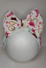 Load image into Gallery viewer, Cow Girl Bows, Cow Girl Baby Headbands, Cow Girl Baby Bows