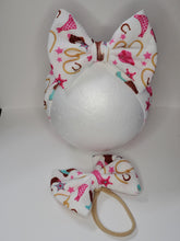Load image into Gallery viewer, Cow Girl Bows, Cow Girl Baby Headbands, Cow Girl Baby Bows