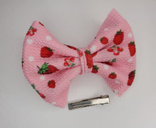 Load image into Gallery viewer, Strawberry Girl Bows, Strawberry Baby Headbands