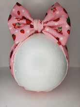 Load image into Gallery viewer, Strawberry Girl Bows, Strawberry Baby Headbands