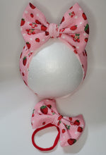 Load image into Gallery viewer, Strawberry Girl Bows, Strawberry Baby Headbands