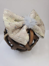 Load image into Gallery viewer, Mint / Beige/ Brown Baby Girl Bows, Customized Baby Girl Headbands, Head Wraps and Bows