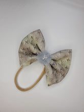 Load image into Gallery viewer, Mint / Beige/ Brown Baby Girl Bows, Customized Baby Girl Headbands, Head Wraps and Bows