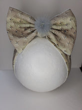 Load image into Gallery viewer, Mint / Beige/ Brown Baby Girl Bows, Customized Baby Girl Headbands, Head Wraps and Bows