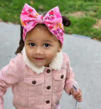 Load image into Gallery viewer, Pink Princess Bows, Customized Baby Girl Headbands, Head Wraps and Bows