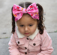 Load image into Gallery viewer, Pink Princess Bows, Customized Baby Girl Headbands, Head Wraps and Bows
