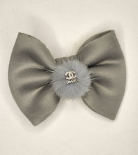 Load image into Gallery viewer, Gray Puffy Bow