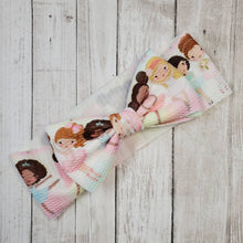 Load image into Gallery viewer, Ballerina Bow, Ballerina Headband, Ballerina Head Wrap, Ballerina Bow on Headband, Customized Baby Girl Headbands, Head Wraps and Bows