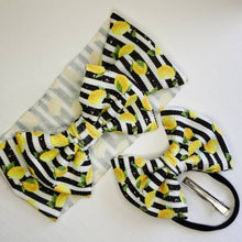 Load image into Gallery viewer, Lemon Baby Bows, Lemon Girl Bows, Lemon & Stripes Girl Bows