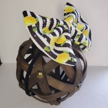 Load image into Gallery viewer, Lemon Baby Bows, Lemon Girl Bows, Lemon & Stripes Girl Bows