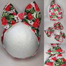 Load image into Gallery viewer, Watermelon Girl Bows, Watermelon Girl Headbands
