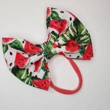 Load image into Gallery viewer, Watermelon Girl Bows, Watermelon Girl Headbands