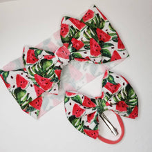 Load image into Gallery viewer, Watermelon Girl Bows, Watermelon Girl Headbands