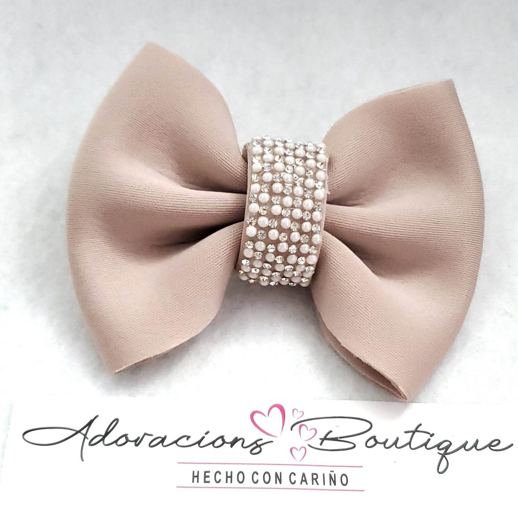 Khaki Bling Bow & Headband