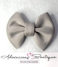 Load image into Gallery viewer, Gray Bling Bow or Headband
