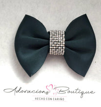 Load image into Gallery viewer, Forrest Green Bling Bow or Headband
