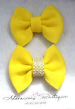 Load image into Gallery viewer, Yellow Bling Bow and Headband
