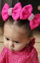 Load image into Gallery viewer, Royal Blue Bling Bow or Headband
