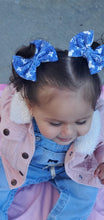 Load image into Gallery viewer, Denim Blue Baby Girl Bow, Customized Baby Girl Headbands, Head Wraps and Bows
