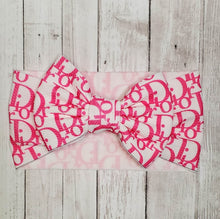 Load image into Gallery viewer, Pink Customized Baby Girl Headbands, Head Wraps and Bows
