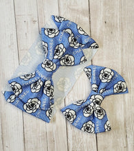 Load image into Gallery viewer, Denim Blue CC  Baby Bow, Customized Baby Girl Headbands, Head Wraps and Bows
