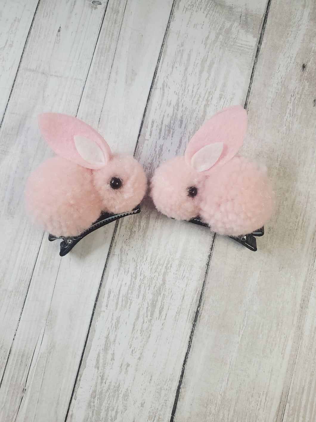 Bunny Clips, Pink ot White Bunny Clips