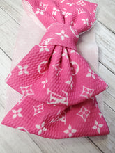 Load image into Gallery viewer, Hot Pink / White  Girl Bows, Customized Baby Girl Headbands, Head Wraps and Bows
