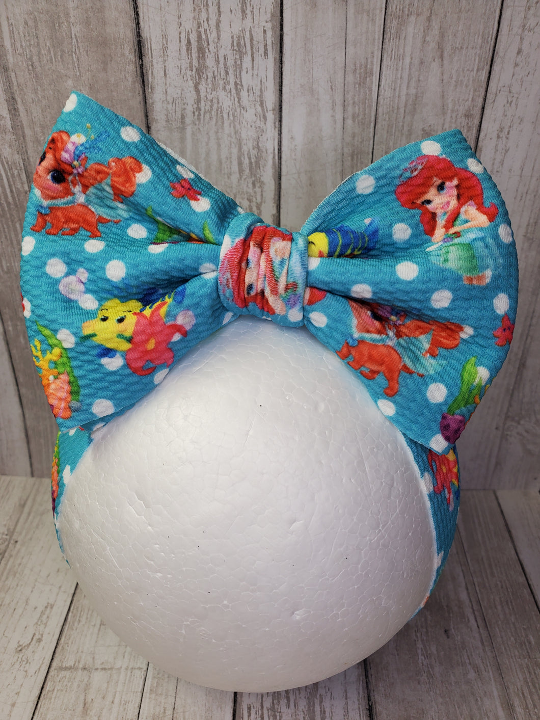 Mermaid Customized Baby Girl Headbands, Head Wraps and Bows