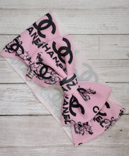Load image into Gallery viewer, Baby Girl Bows Head Wraps Headbands. Pink and Black Coco Inspired Girl Bows
