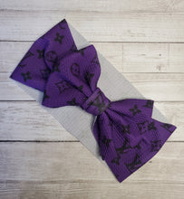 Load image into Gallery viewer, Purple  Customized Baby Girl Headbands, Head Wraps and Bows
