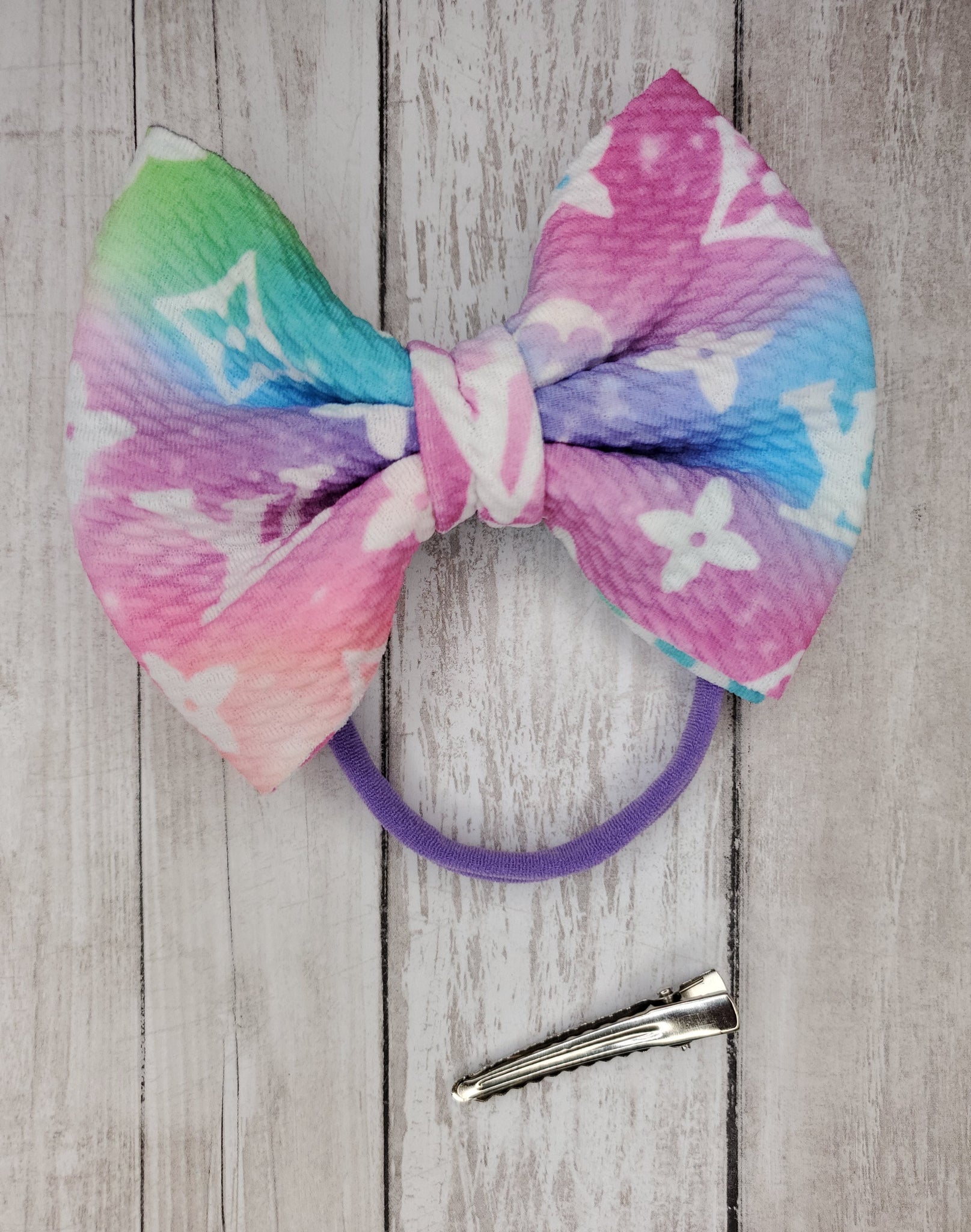 L.V Pastel Rainbow Headwraps & Bows – Adoracions Boutique