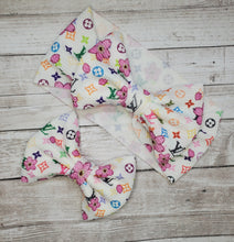 Load image into Gallery viewer, LV Flower Multi Pastel Color Headwraps, Bows &amp; Headbands
