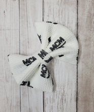 Load image into Gallery viewer, White Designer Inspired MCM Bows, Head Wraps , Headbands
