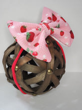Load image into Gallery viewer, Strawberry Girl Bows, Strawberry Baby Headbands
