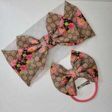 Load image into Gallery viewer, GG Floral Headwraps &amp; Bows
