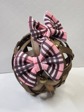 Load image into Gallery viewer, Pink Burberry Inspired Headwrap or Bows
