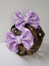 Load image into Gallery viewer, Lavender L.V Headwrap &amp; Bows
