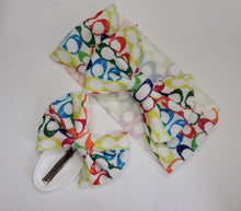 Load image into Gallery viewer, Neon Coach Bows, Customized Baby Girl Headbands, Head Wraps and Bows

