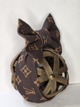 Load image into Gallery viewer, Large Brown Monogram Bows, Headwraps, Piggies, Headbands
