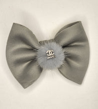 Load image into Gallery viewer, Gray Puffy Bow

