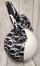 Load image into Gallery viewer, Dior Inspired Black &amp; White  Headwrap , Headband , Bow
