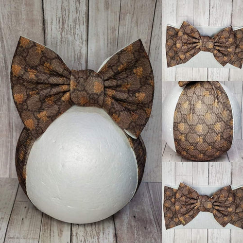 LV Inspired Bow – Nursery Couture