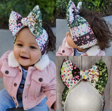 Load image into Gallery viewer, Multi Pattern Baby Girl Bows, Customized Baby Girl Headbands, Head Wraps and Bows
